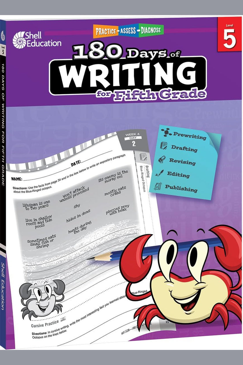 180 Days: Writing Workbook (Grade 5)