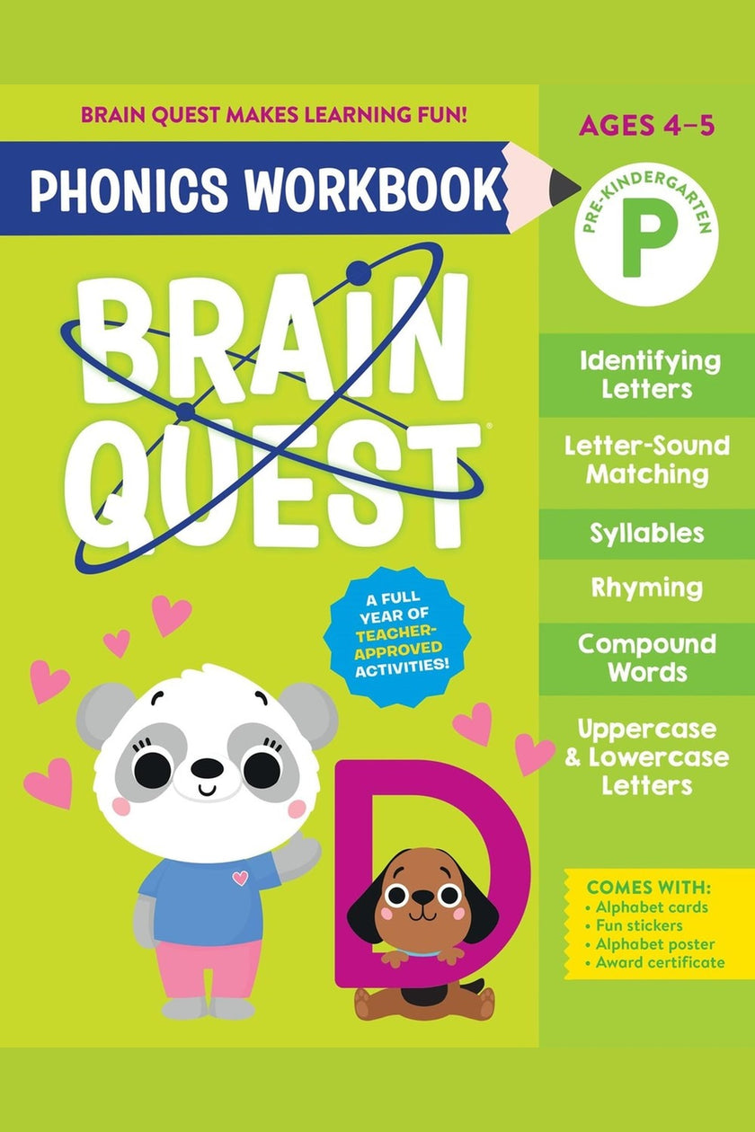 Brain Quest Phonics Workbook: Pre-Kindergarten