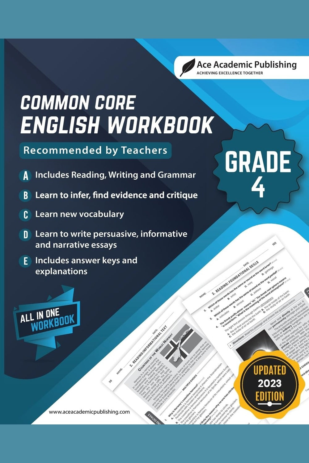 Common Core: English Workbook (Grade 4)