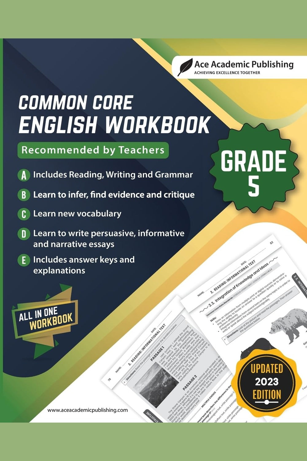 Common Core: English Workbook (Grade 5)