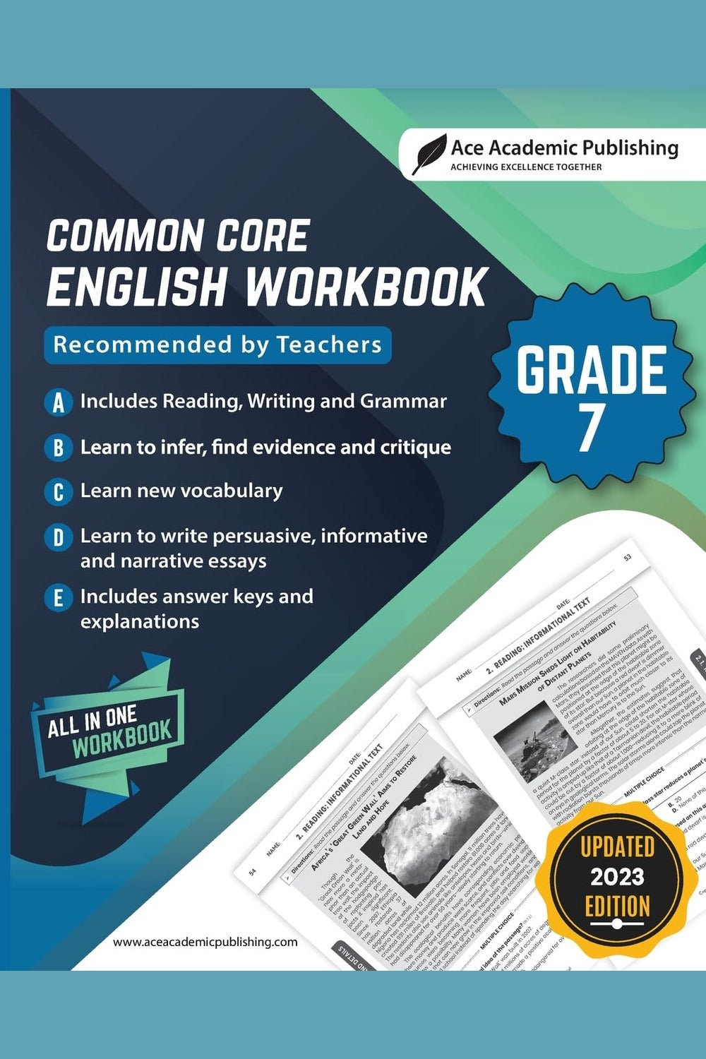 Common Core: English Workbook (Grade 7)