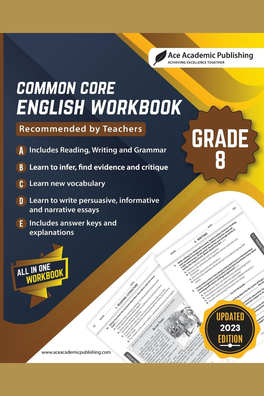 Common Core: English Workbook (Grade 8)