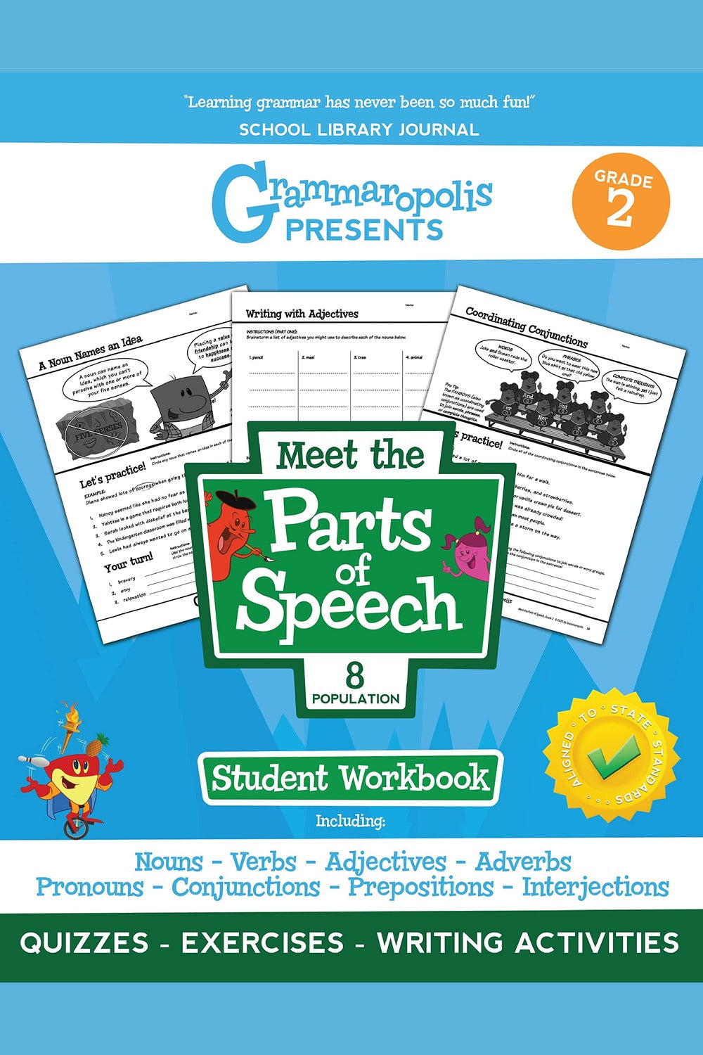 Grammaropolis: Parts of Speech Workbook (Grade 2)