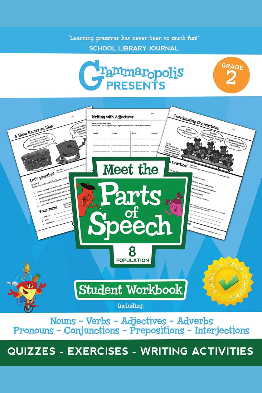 Grammaropolis: Parts of Speech Workbook (Grade 2)
