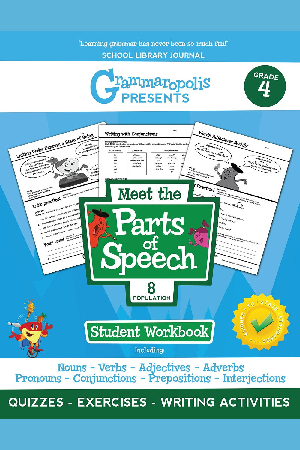 Grammaropolis: Parts of Speech Workbook (Grade 4)