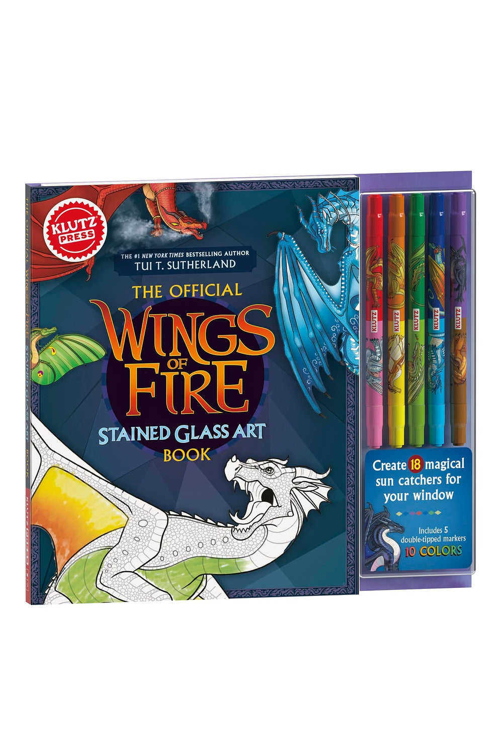 Klutzpress Wings of Fire Stained Glass Art