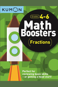 Kumon Math Boosters: Fractions Workbook (Grades 4-6)