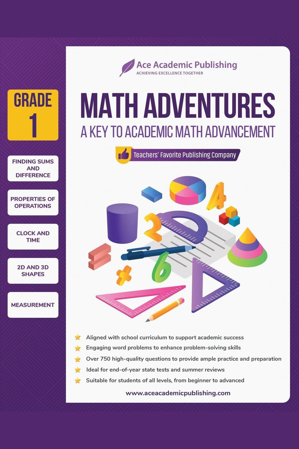 Math Adventures Workbook (Grade 1)