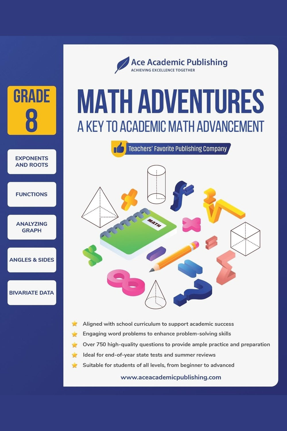 Math Adventures Workbook (Grade 8)