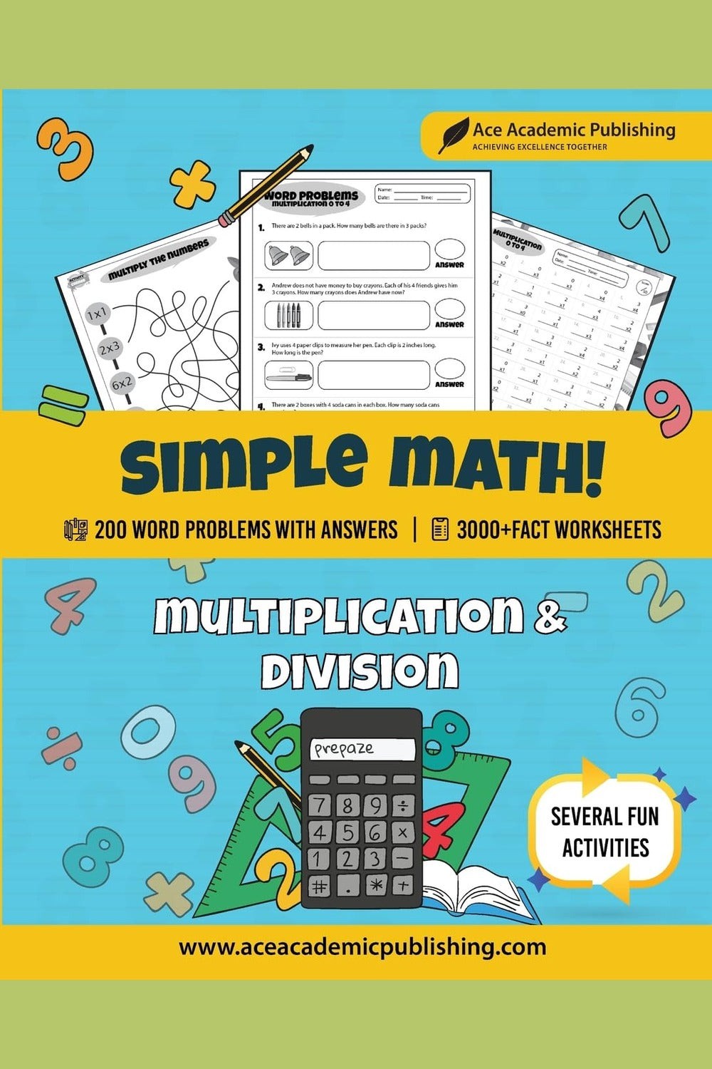 Simple Math: Multiplication and Division Workbook (Grades 4-5)