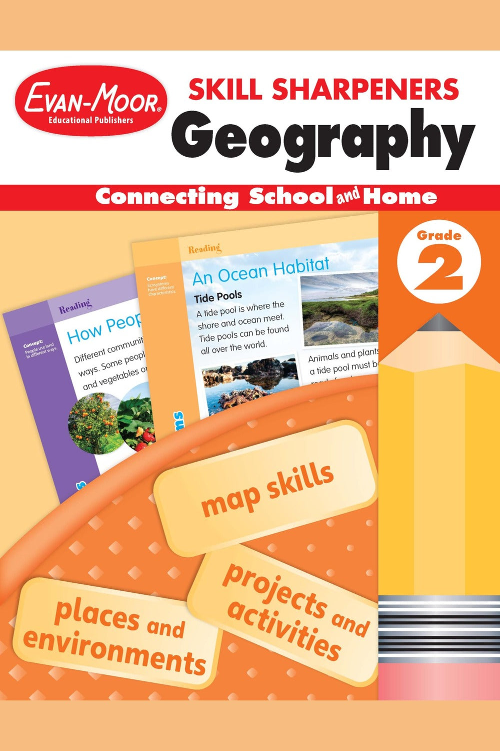 Skill Sharpeners: Geography Workbook (Grade 2)