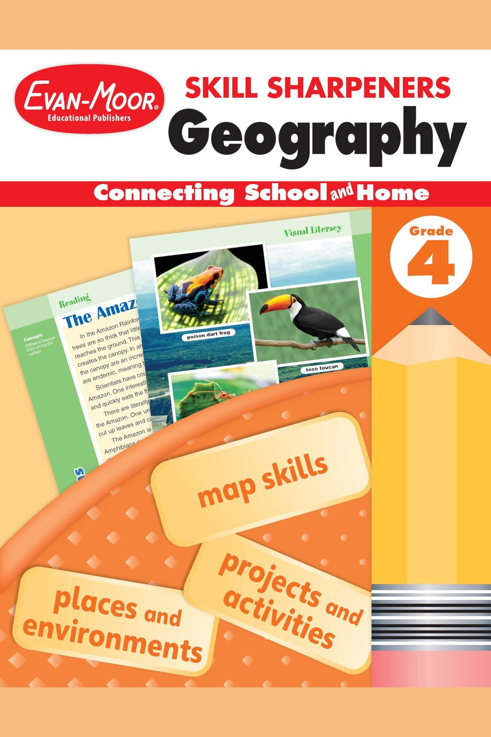 Skill Sharpeners: Geography Workbook (Grade 4)