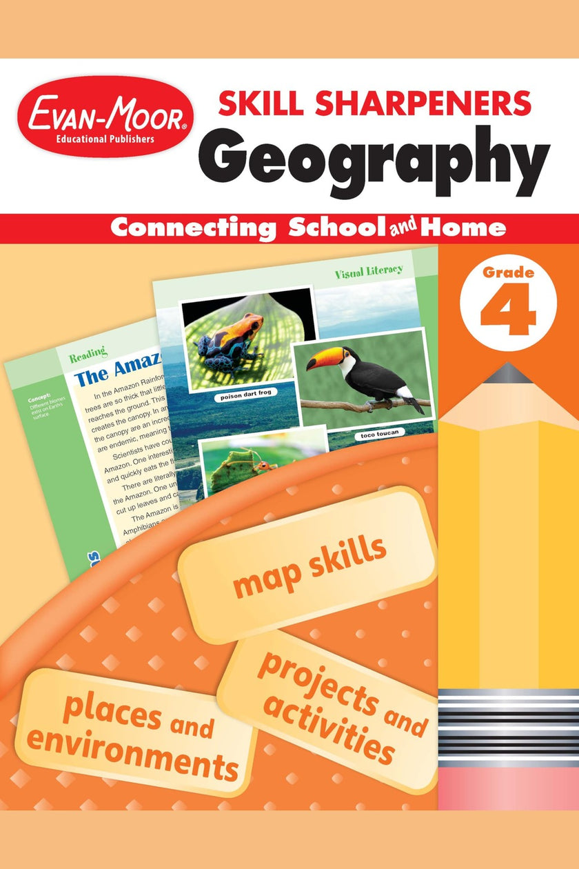 Skill Sharpeners: Geography Workbook (Grade 4)