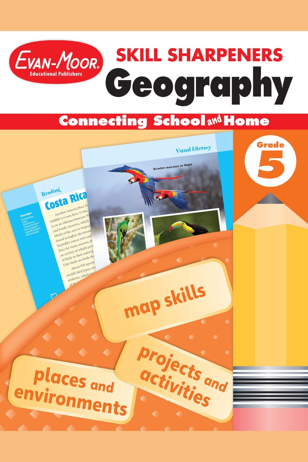 Skill Sharpeners: Geography Workbook (Grade 5)