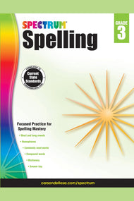 Spectrum: Spelling Workbook (Grade 3)