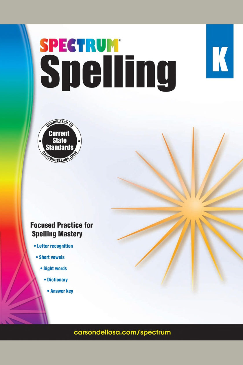 Spectrum: Spelling Workbook (Grade K)