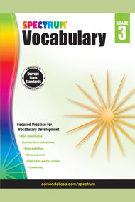 Spectrum: Vocabulary Workbook (Grade 3)