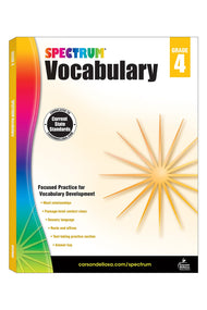 Spectrum: Vocabulary Workbook (Grade 4)