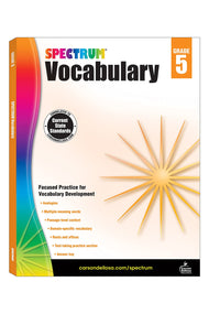 Spectrum: Vocabulary Workbook (Grade 5)