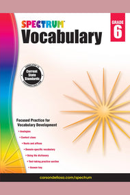 Spectrum: Vocabulary Workbook (Grade 6)