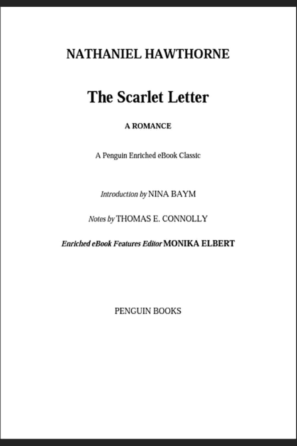 The Scarlet Letter