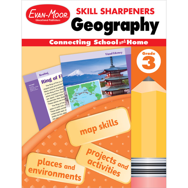 Skill Sharpeners: Geography Workbook (Grade 3)