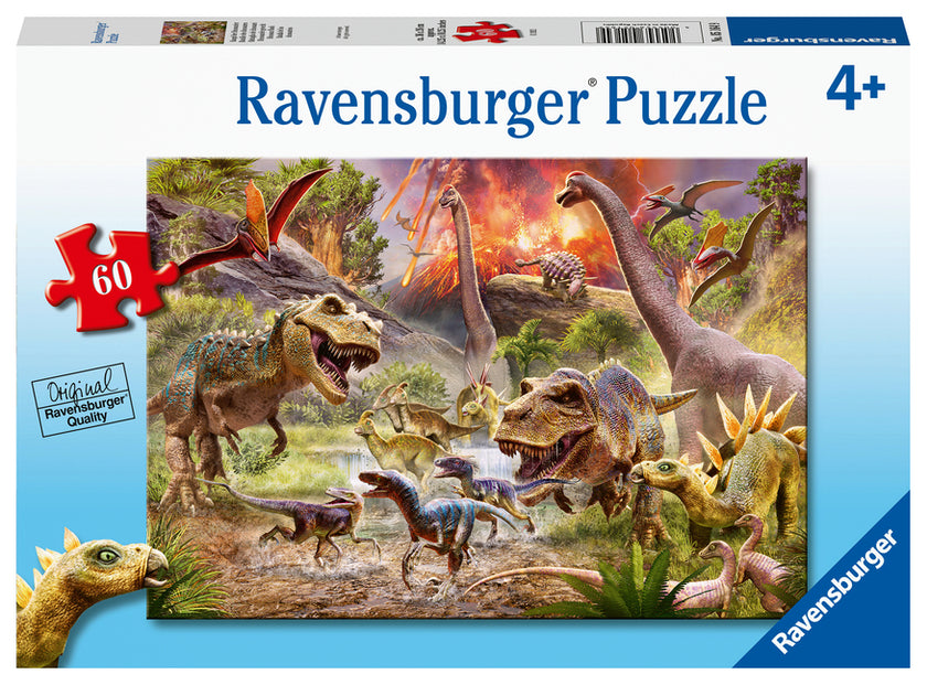 Dinosaur Dash: 60-Piece Jigsaw Puzzle