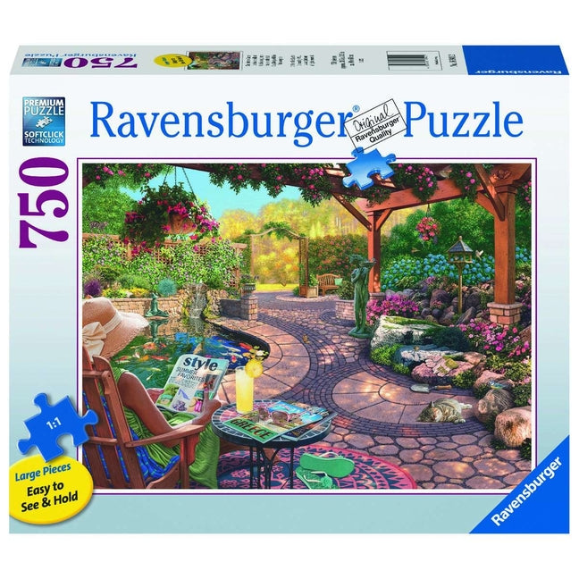 Cozy Backyard Bliss 750 PC Large Format Puzzle - Ingram
