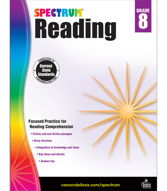 Spectrum Reading Workbook, Grade 8: Volume 26 - Ingram