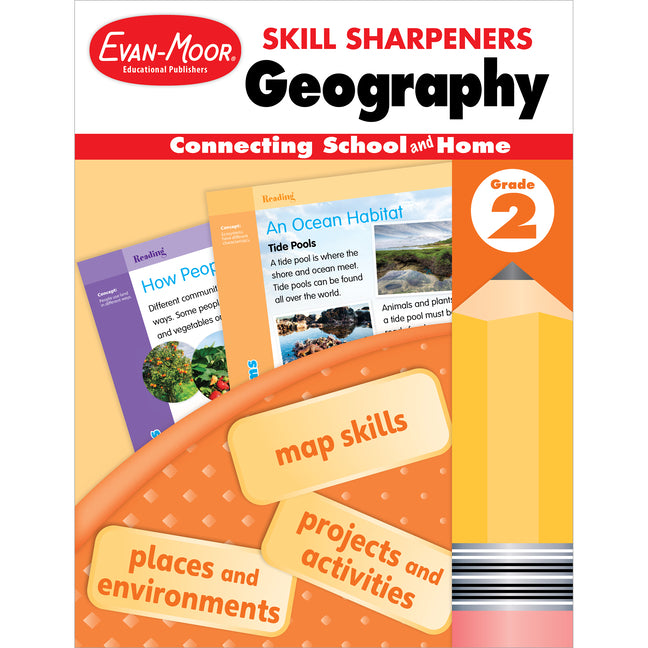 Skill Sharpeners: Geography Workbook (Grade 2)