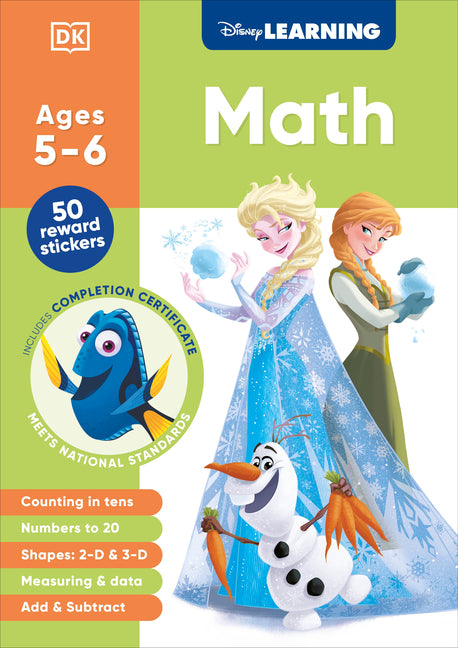 Disney Learning: Math Workbook (Kindergarten)
