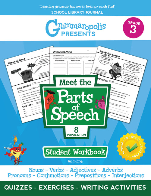Grammaropolis: Parts of Speech Workbook (Grade 3)