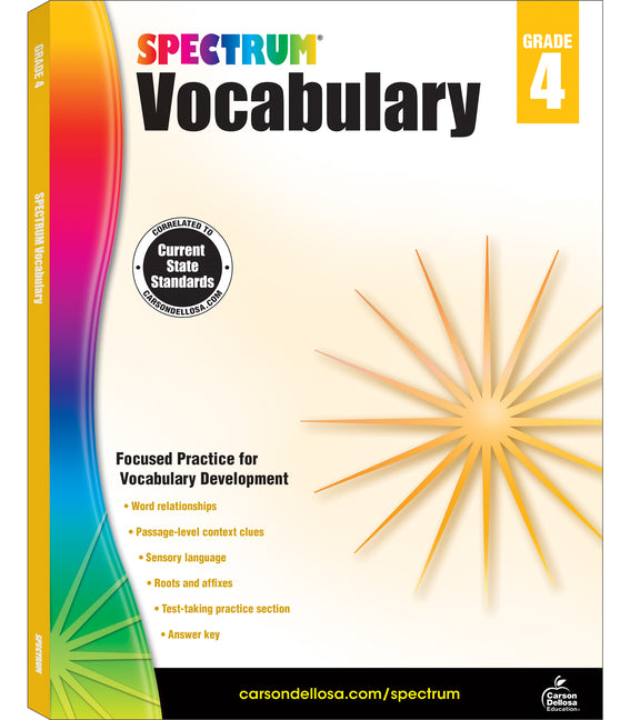 Spectrum: Vocabulary Workbook (Grade 4)