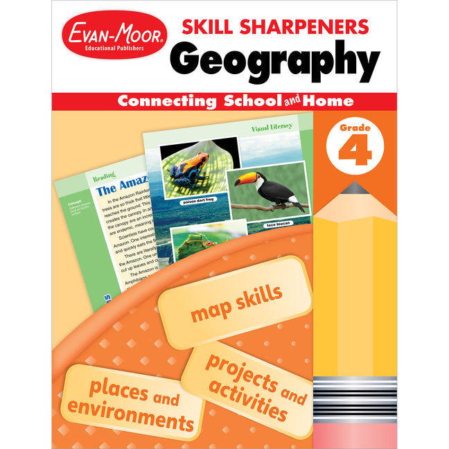 Skill Sharpeners: Geography Workbook (Grade 4)