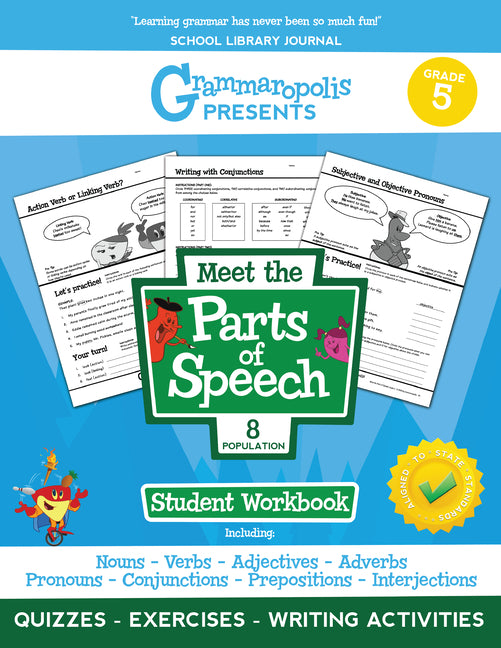 Grammaropolis: Parts of Speech Workbook (Grade 5)