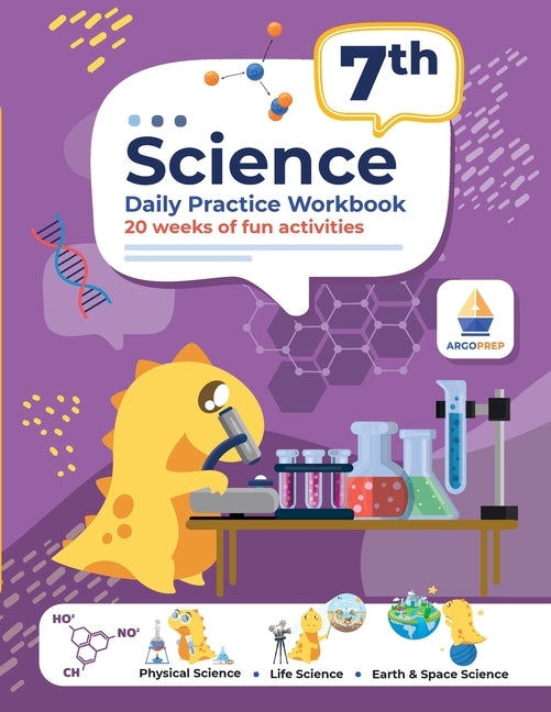 7th Grade Science: Daily Practice Workbook 20 Weeks of Fun Activities (Physical, Life, Earth and Space Science, Engineering Video Explanations Include - Ingram