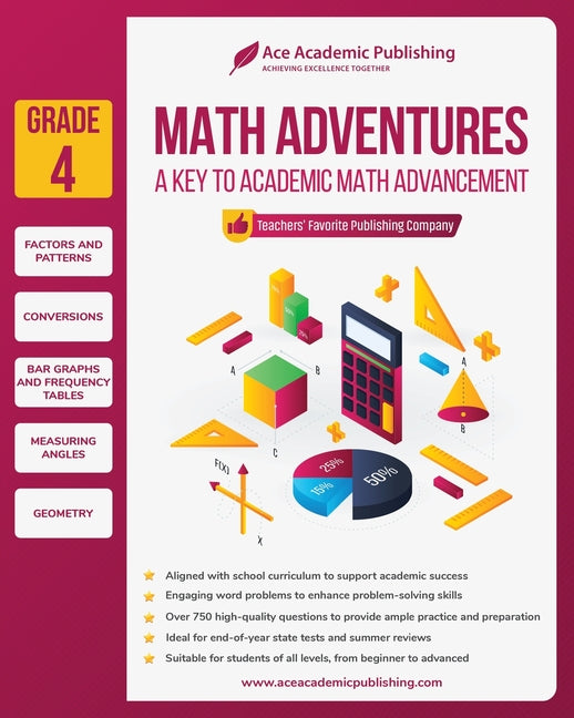Math Adventures - Grade 4: A Key to Academic Math Advancement - Ingram