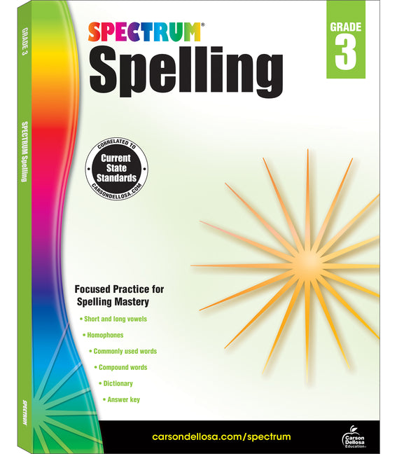 Spectrum: Spelling Workbook (Grade 3)