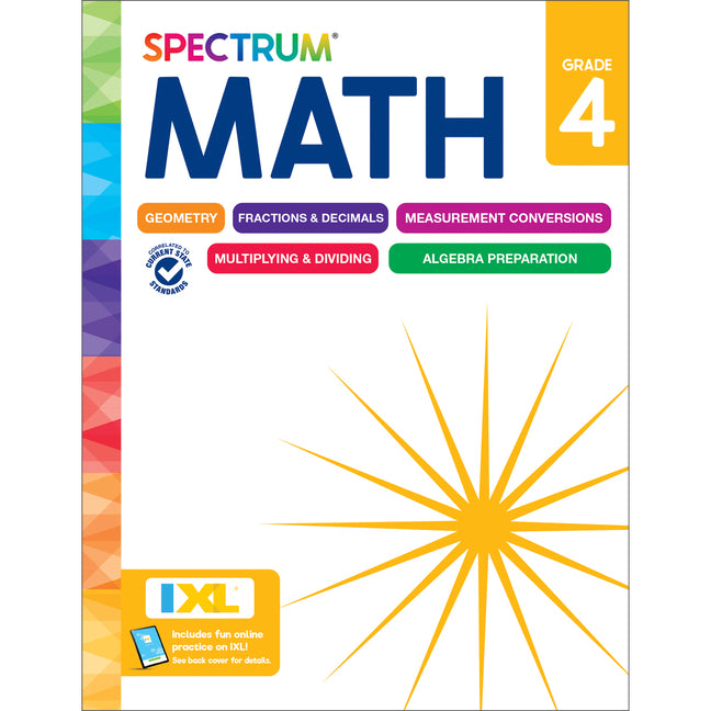 Spectrum: Math Workbook (Grade 4)