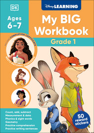 Disney Learning: Math & English Big Workbook (Grade 1)