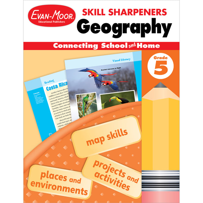 Skill Sharpeners: Geography Workbook (Grade 5)