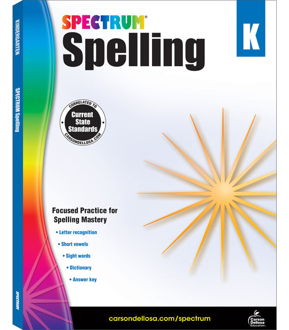 Spectrum: Spelling Workbook (Grade K)