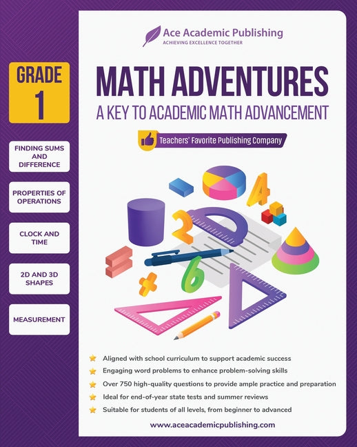 Math Adventures - Grade 1: A Key to Academic Math Advancement - Ingram