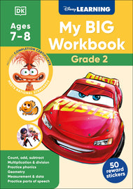 Disney Learning: Math & English Big Workbook (Grade 2)