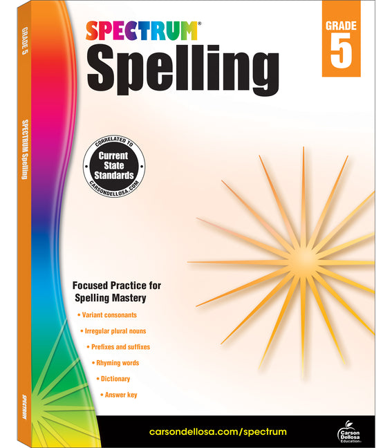 Spectrum: Spelling Workbook (Grade 5)
