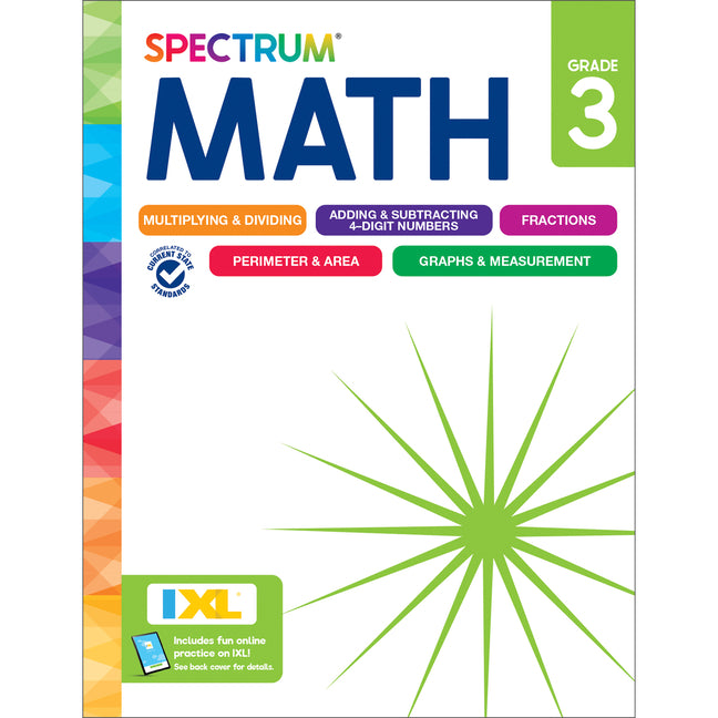 Spectrum Math Workbook, Grade 3 - Ingram