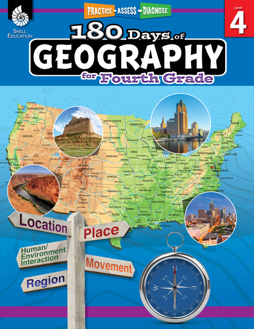 180 Days(tm) Geography for Fourth Grade: Practice, Assess, Diagnose - Ingram