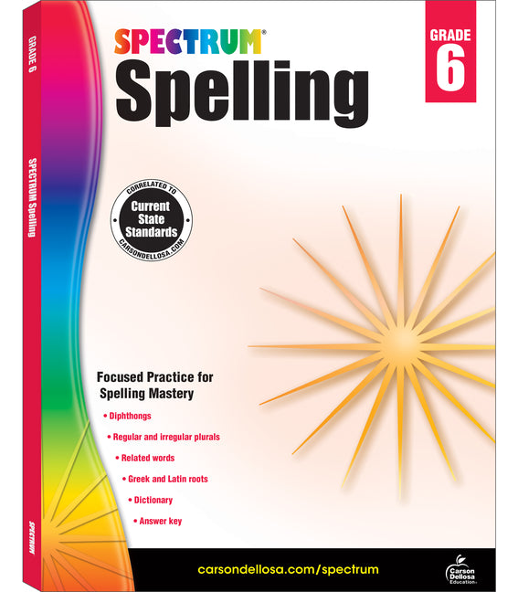 Spectrum: Spelling Workbook (Grade 6)