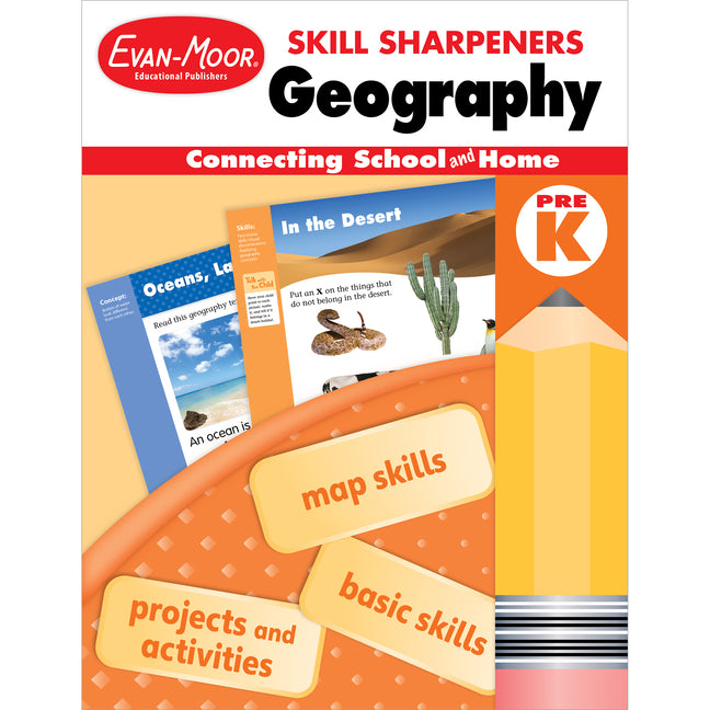 Skill Sharpeners: Geography Workbook (Grade Pre-K)