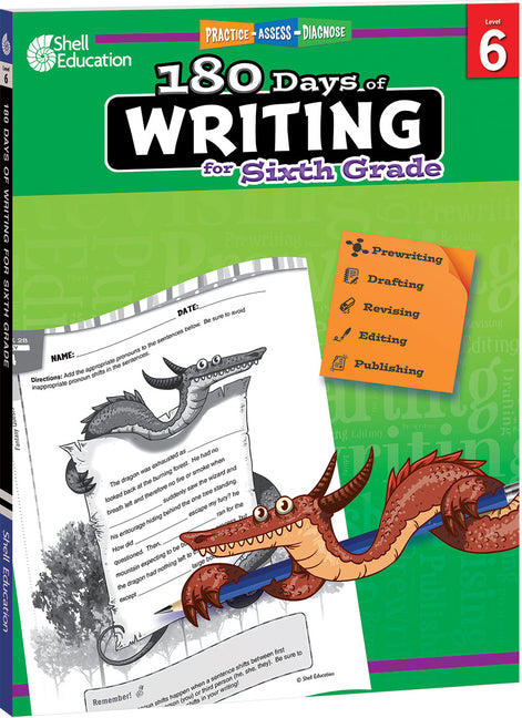 180 Days: Writing Workbook (Grade 6)